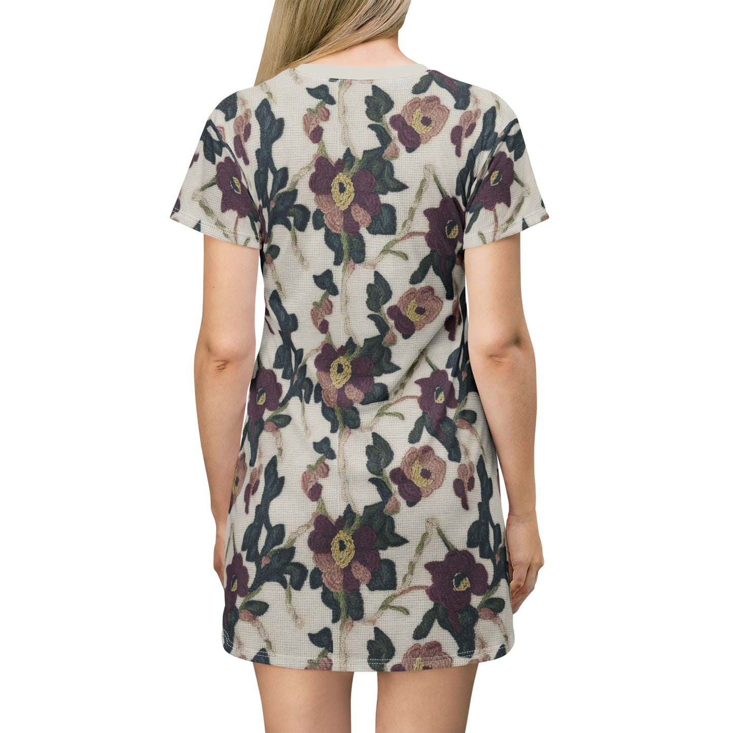 Needlepoint Print 101 -- T-Shirt Dress (AOP)