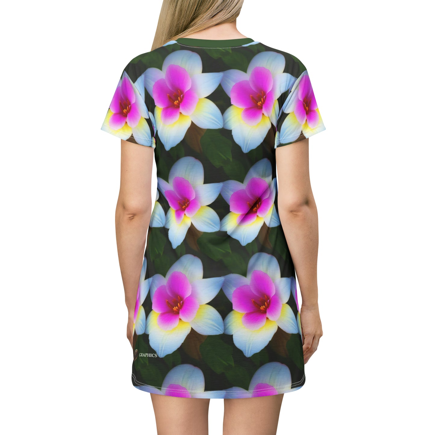 Fresh Blooms -- T-Shirt Dress (AOP)