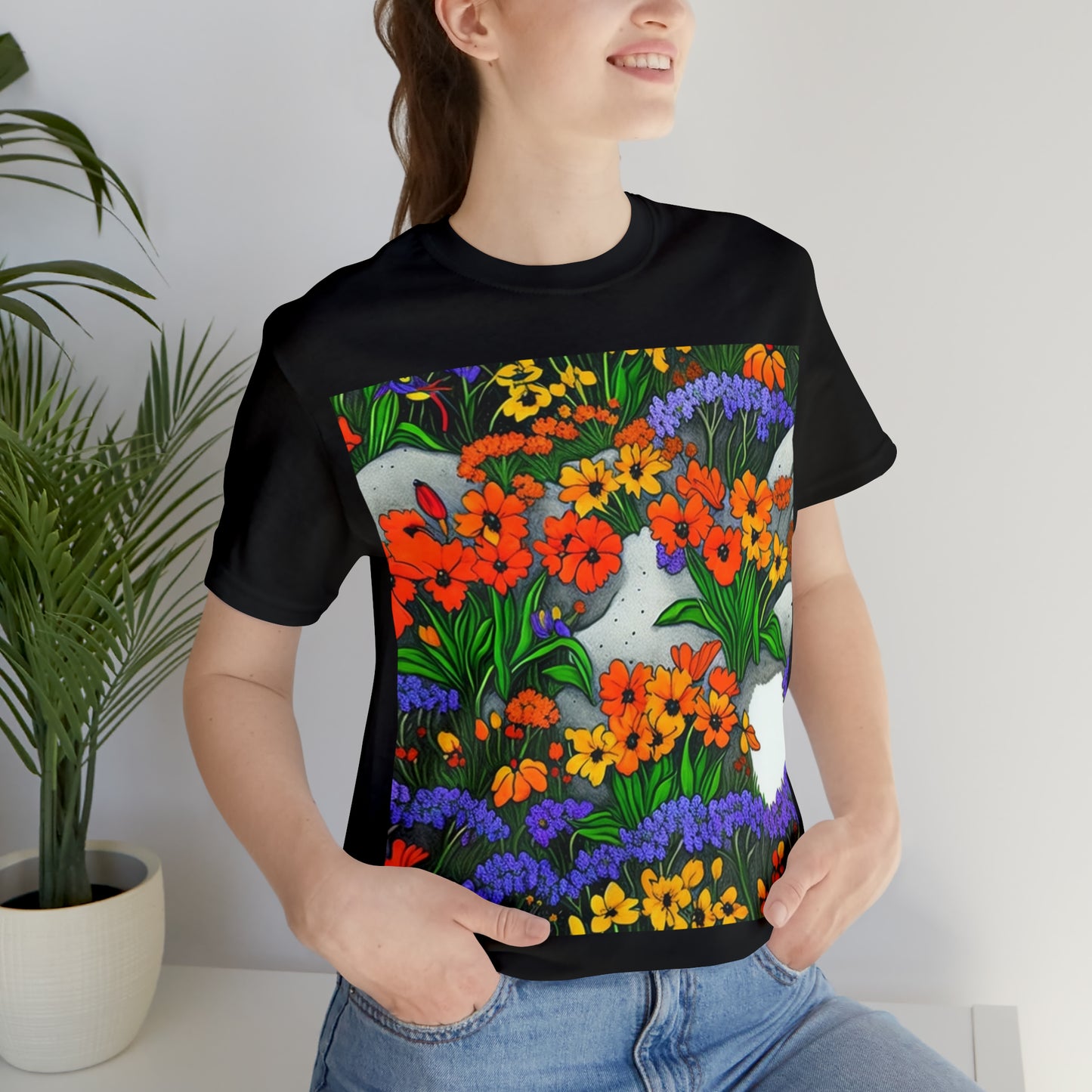 VT Wildflowers #9 -- Unisex Jersey Short Sleeve Tee