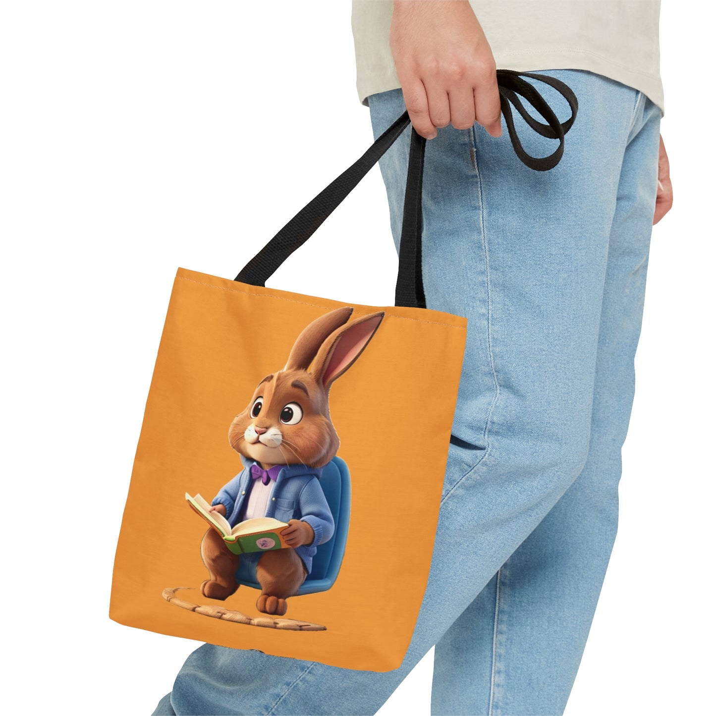 Reading Rabbit Tote Bag (AOP)