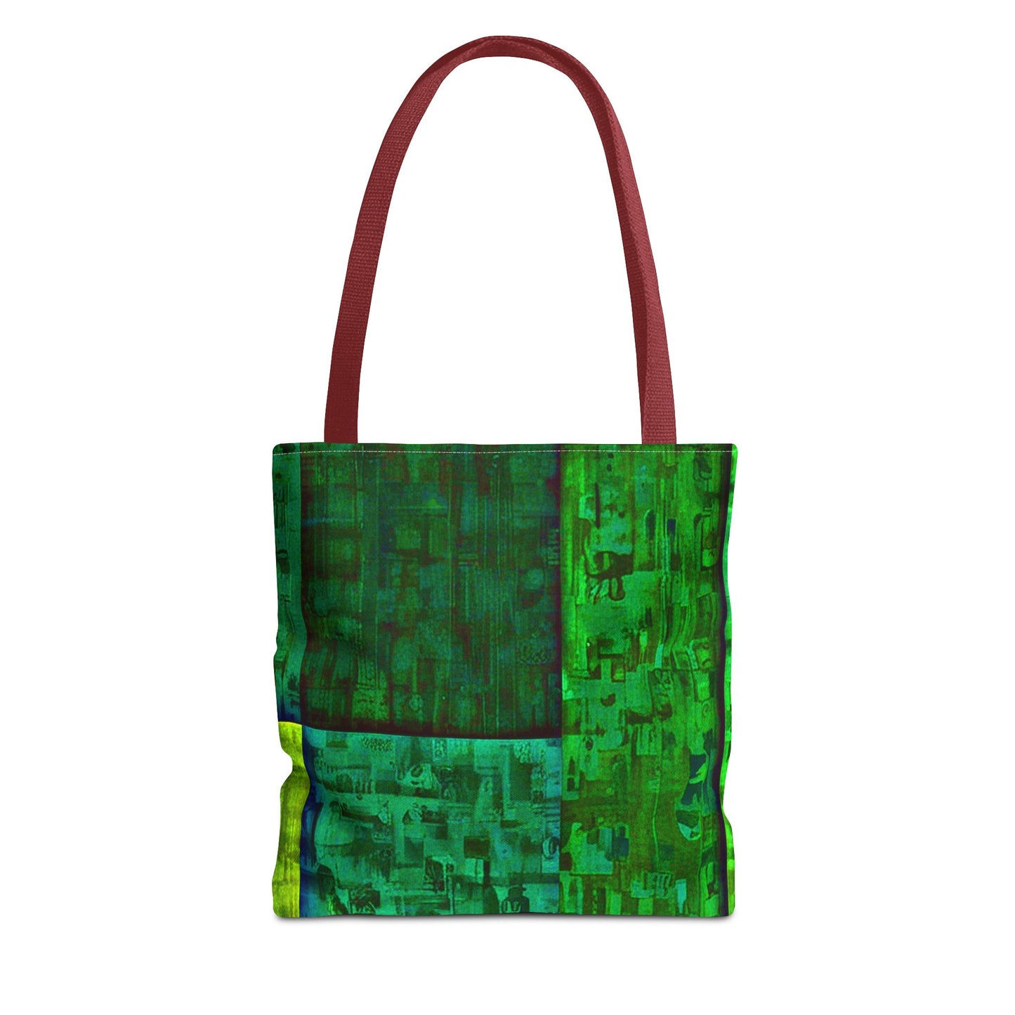 My Block - Eco-Friendly Green Abstract Tote Bag - Stylish Reusable Shopping Bag