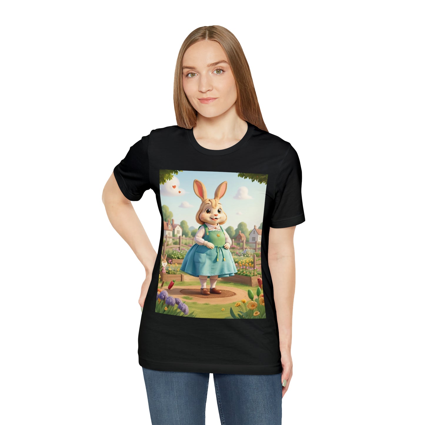 Rabbit Gardener -- Unisex Jersey Short Sleeve Tee