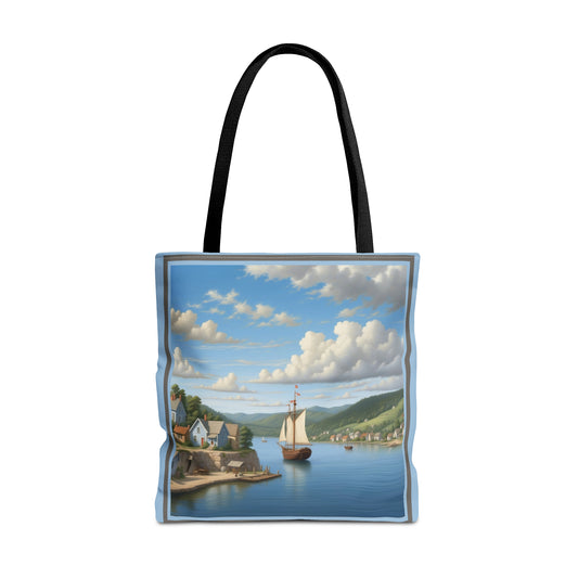 Coastal Village Tote Bag (AOP)