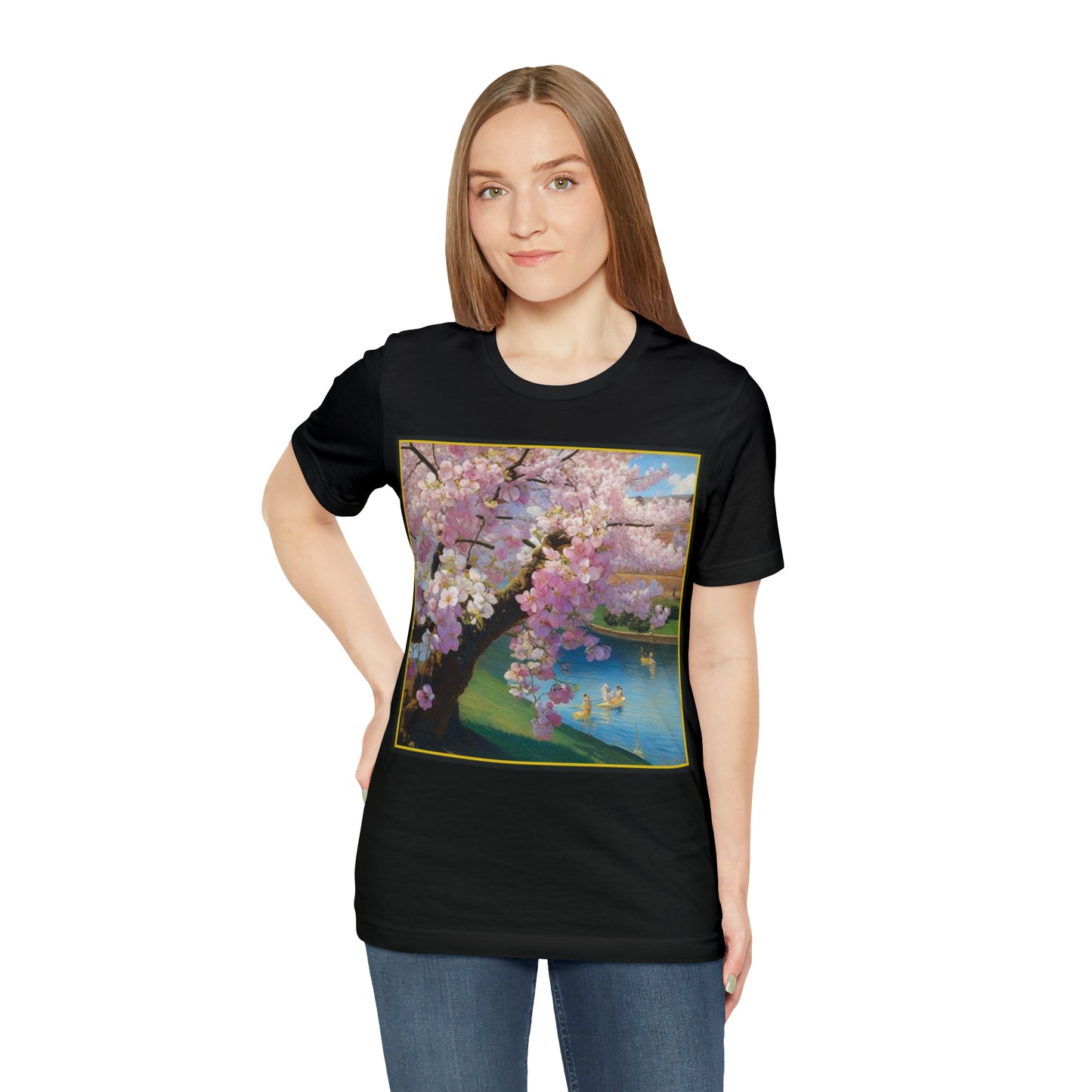 Cherry Blossoms -- Unisex Jersey Short Sleeve Tee