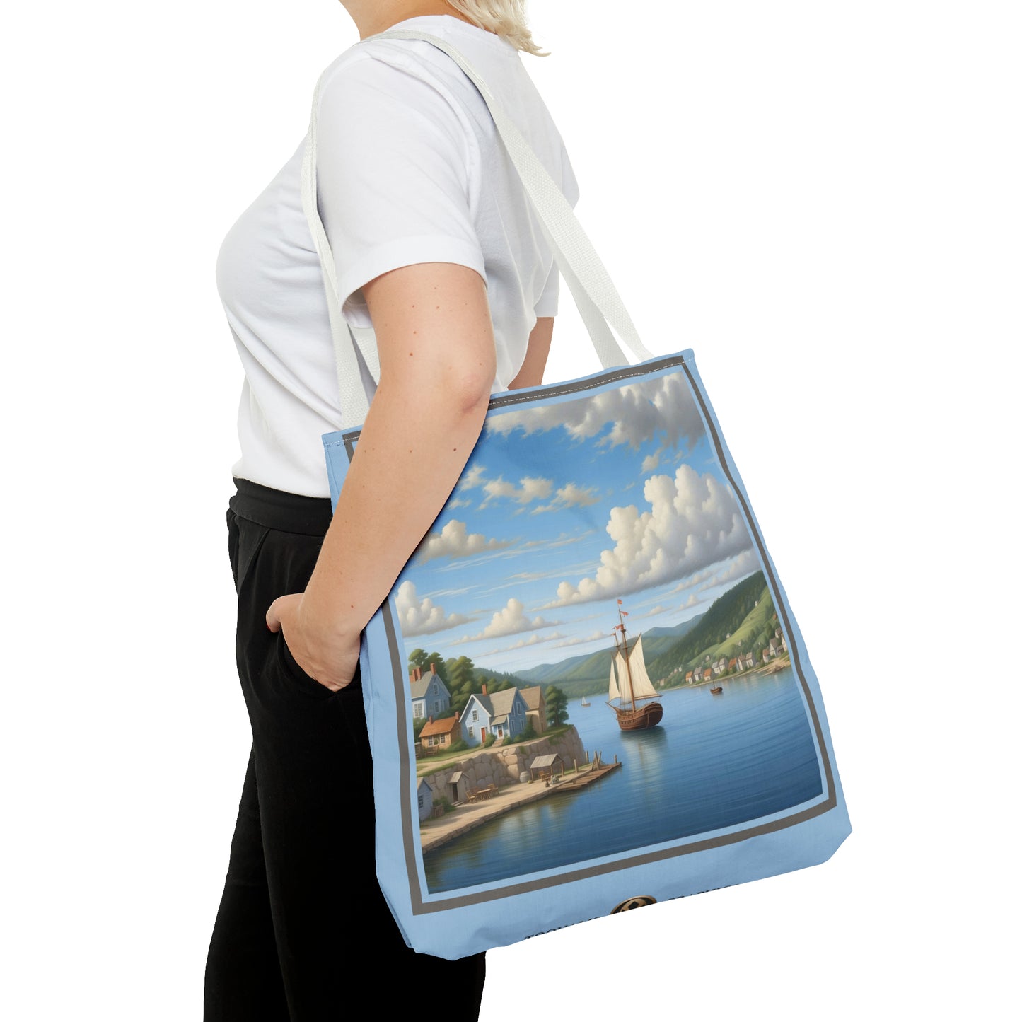 Coastal Village Tote Bag (AOP)