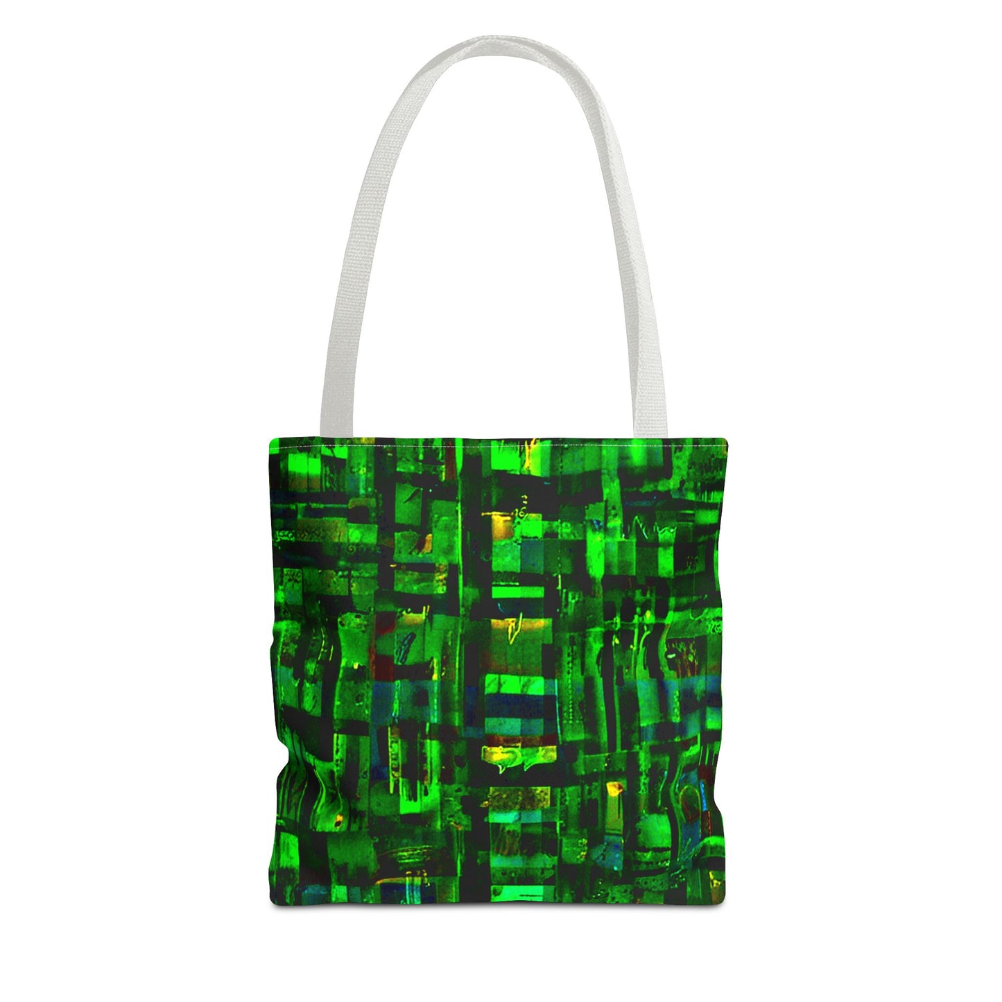 Mother Board - Vibrant Green Abstract Tote Bag - Stylish Eco-Friendly Carryall