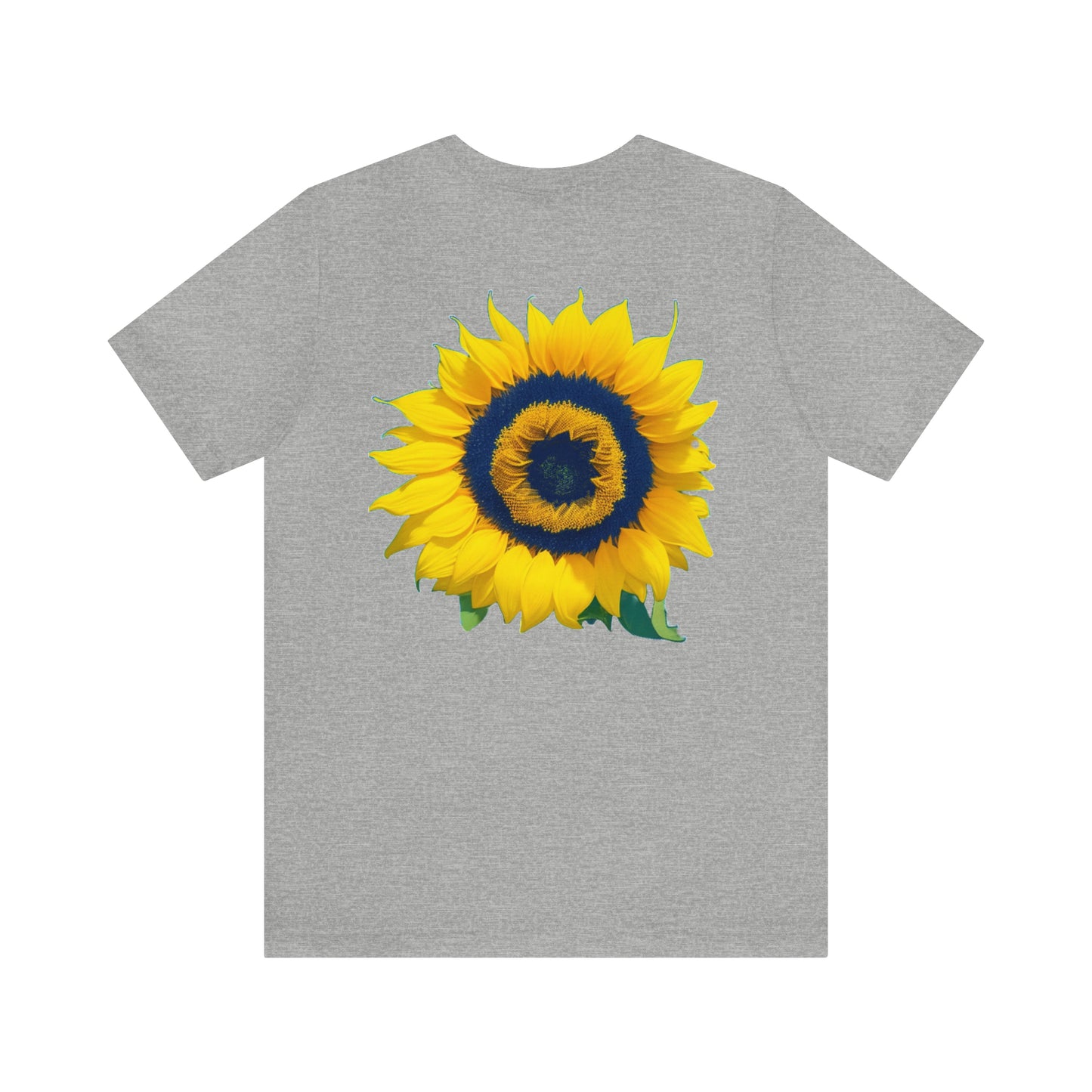 Sunflower (back) -- Unisex Jersey Short Sleeve Tee