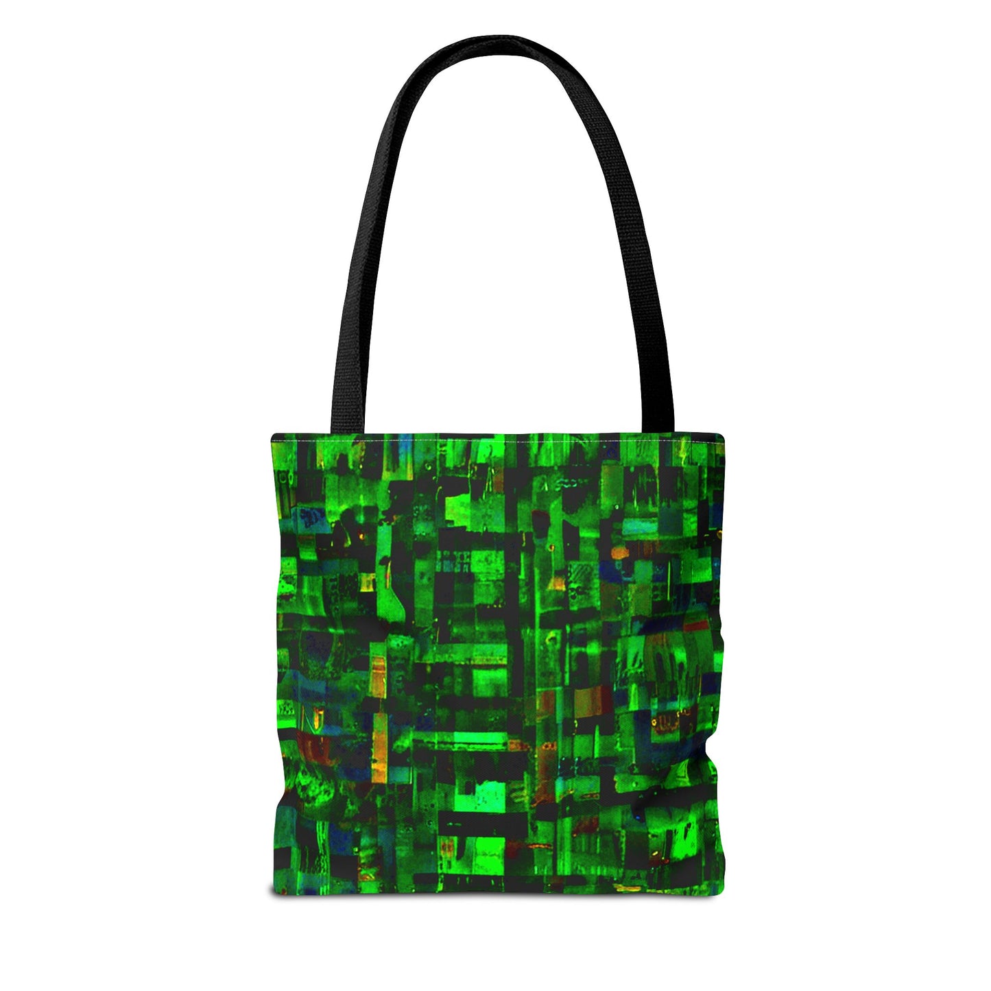 Mother Board - Vibrant Green Abstract Tote Bag - Stylish Eco-Friendly Carryall