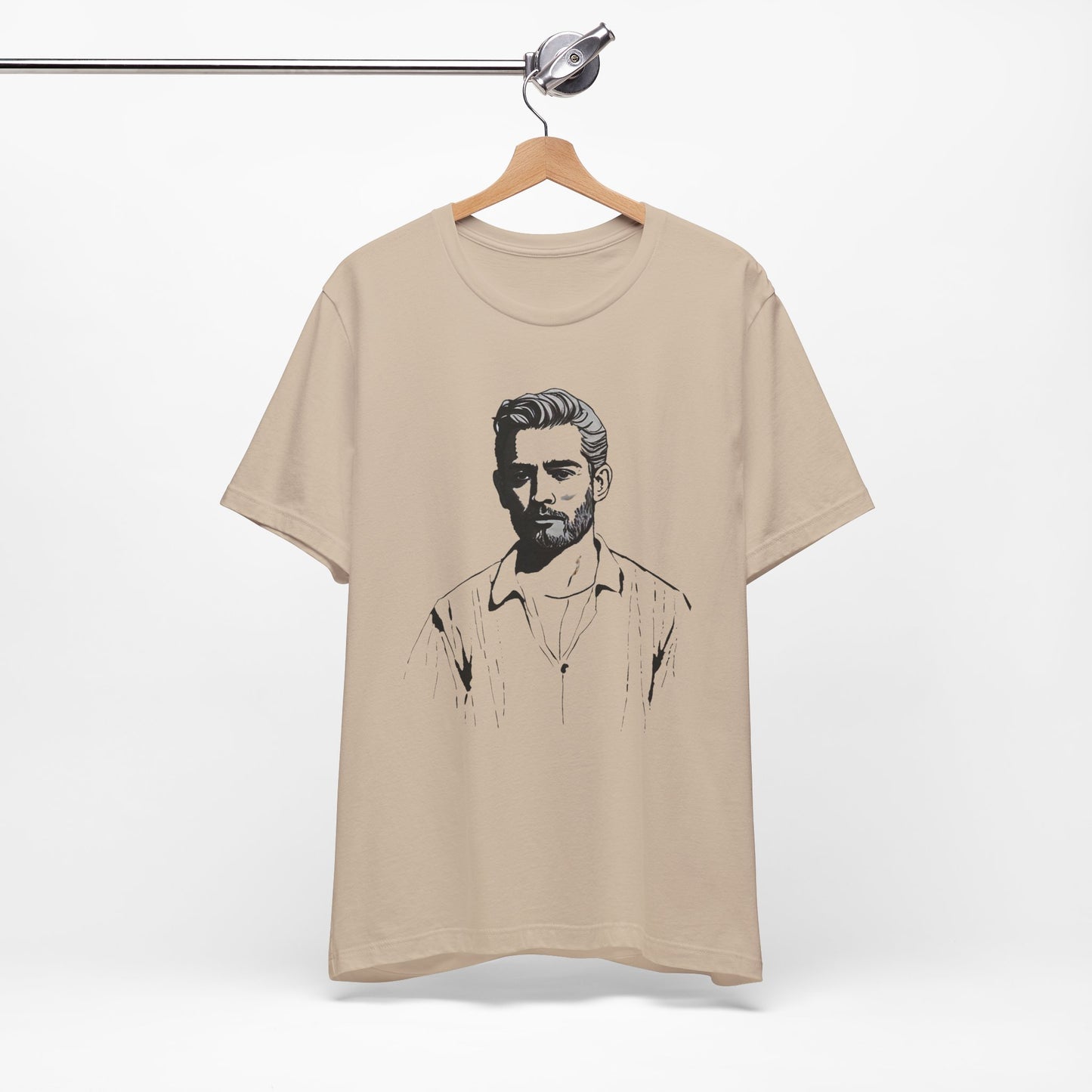 Sketch of Eric Unisex Jersey Short Sleeve Tee