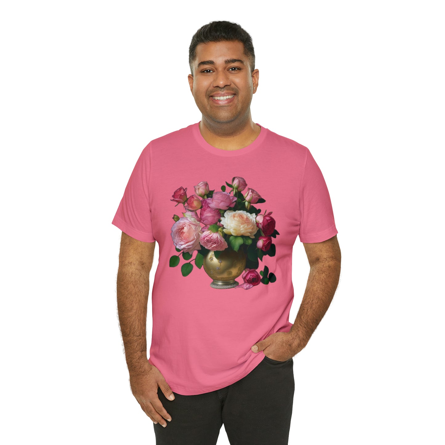 American Beauty Roses -- Unisex Jersey Short Sleeve Tee