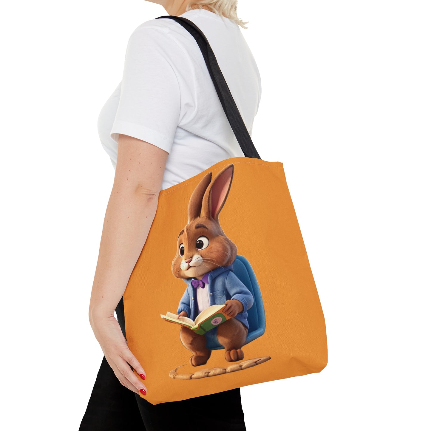 Reading Rabbit Tote Bag (AOP)