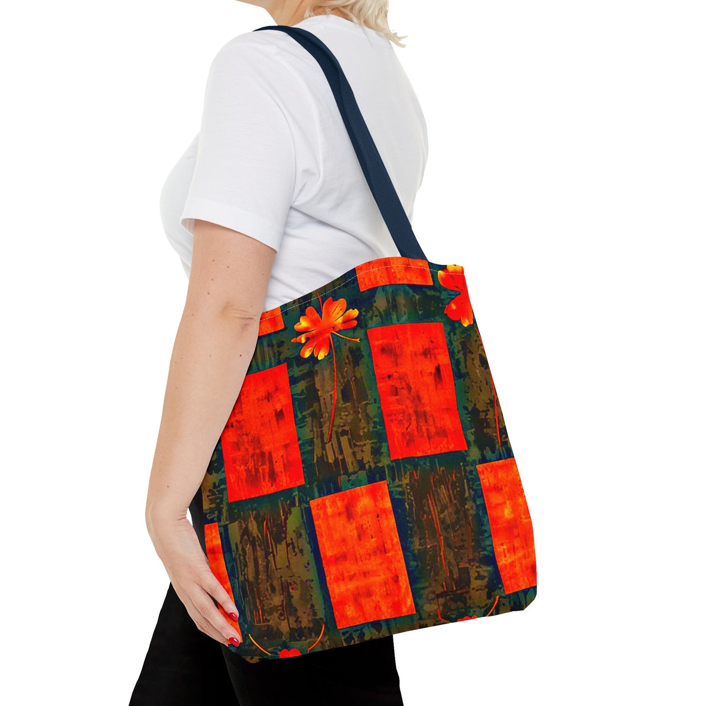 City Flower - Vibrant Floral Tote Bag - Colorful Art for Everyday Use