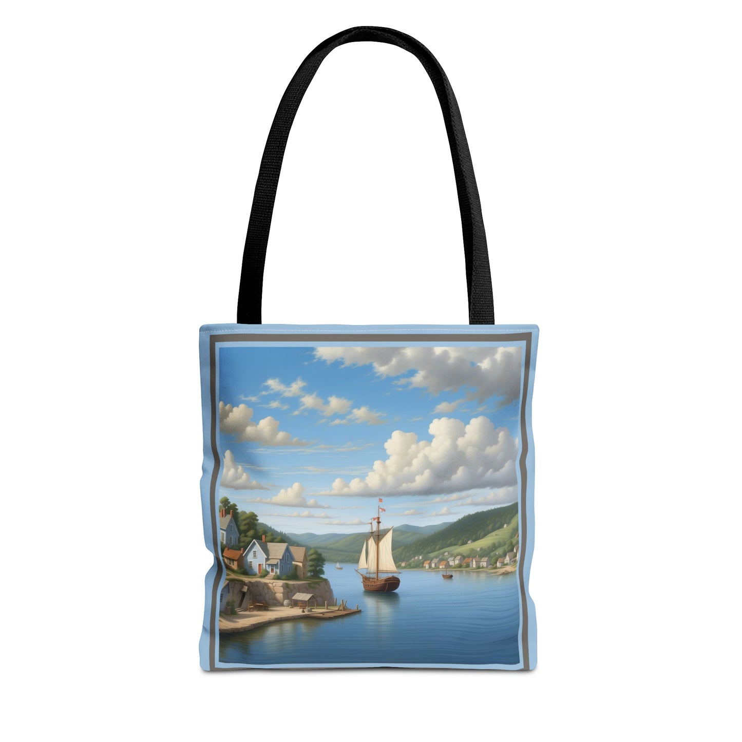 Coastal Village Tote Bag (AOP)