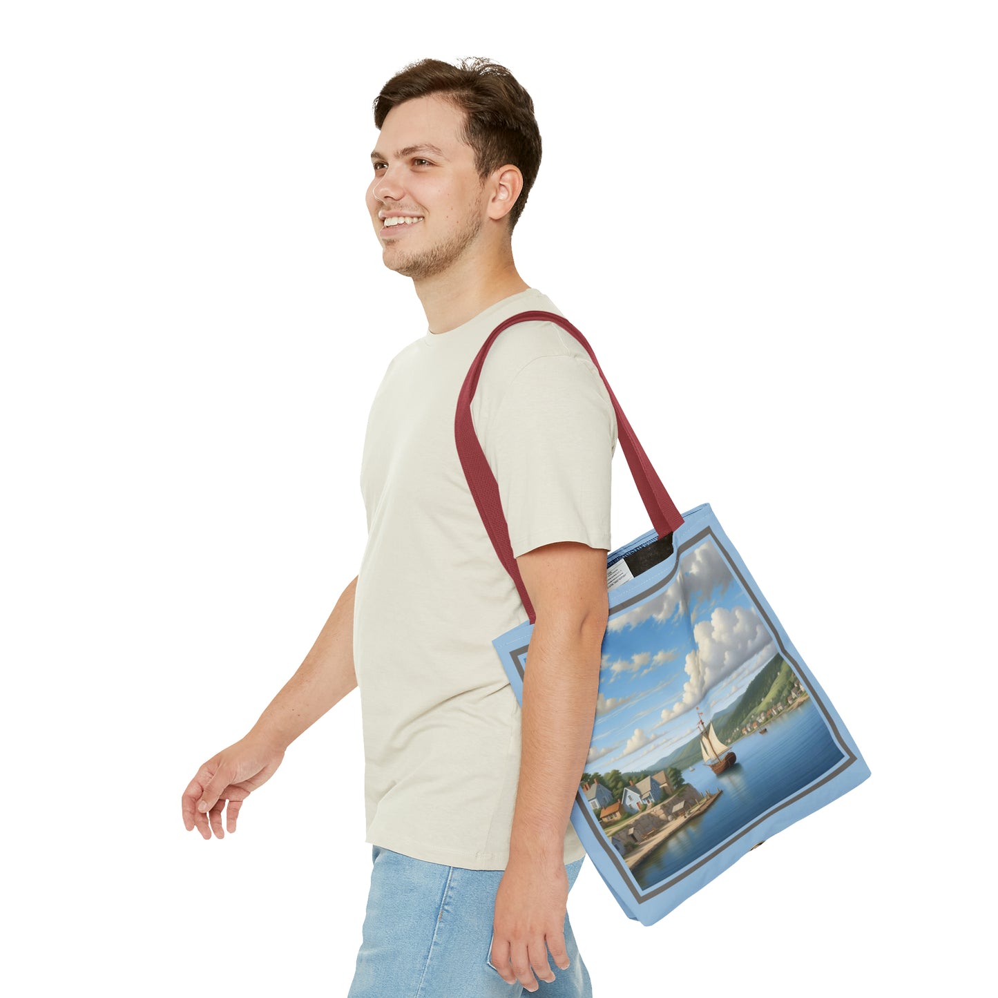 Coastal Village Tote Bag (AOP)