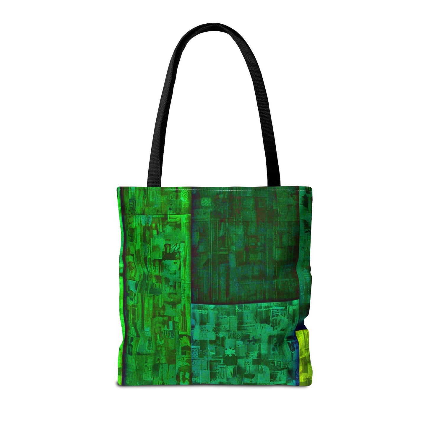 My Block - Eco-Friendly Green Abstract Tote Bag - Stylish Reusable Shopping Bag