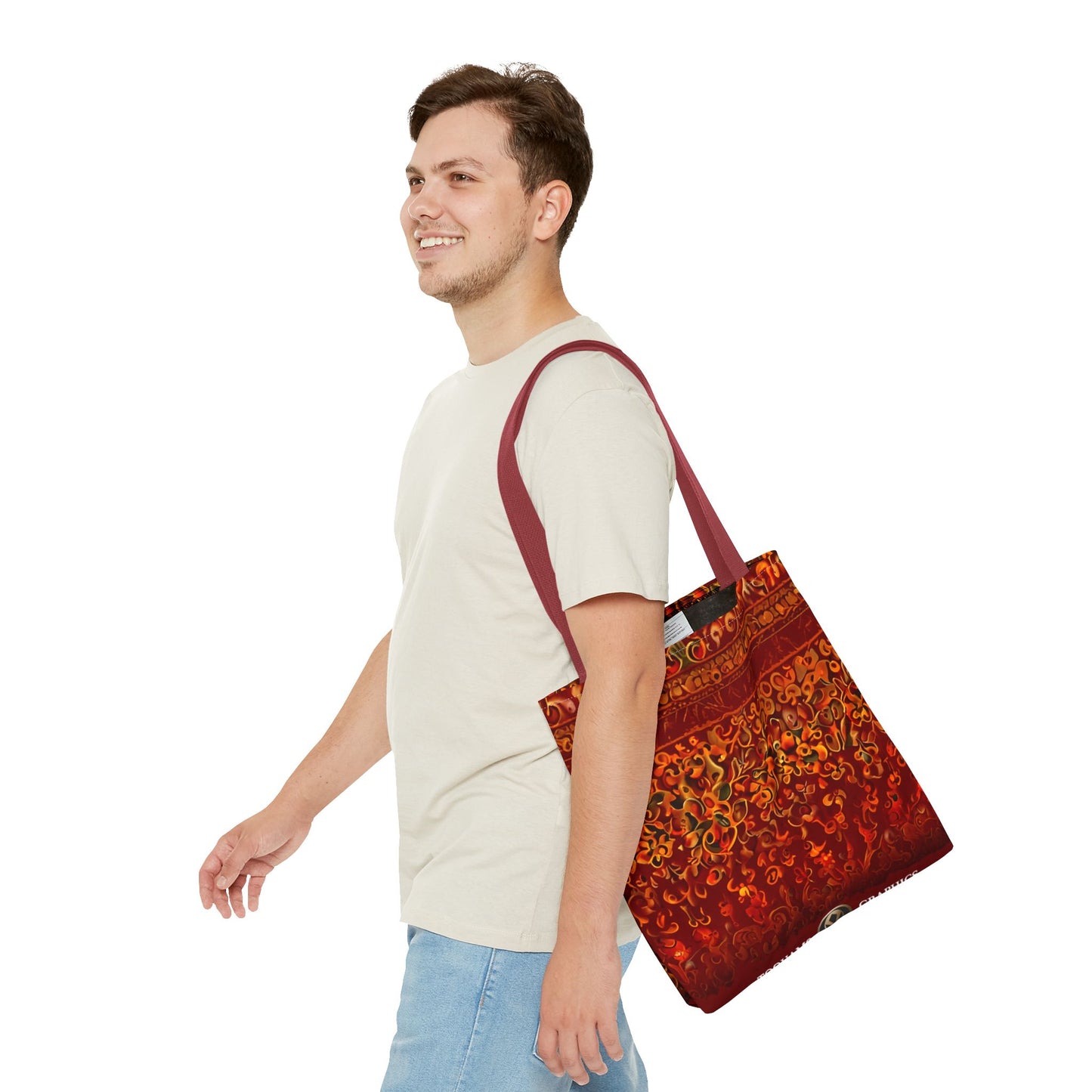 Corlu - Bohemian Floral Tote Bag - Vibrant and Stylish Carryall for Everyday Adventures