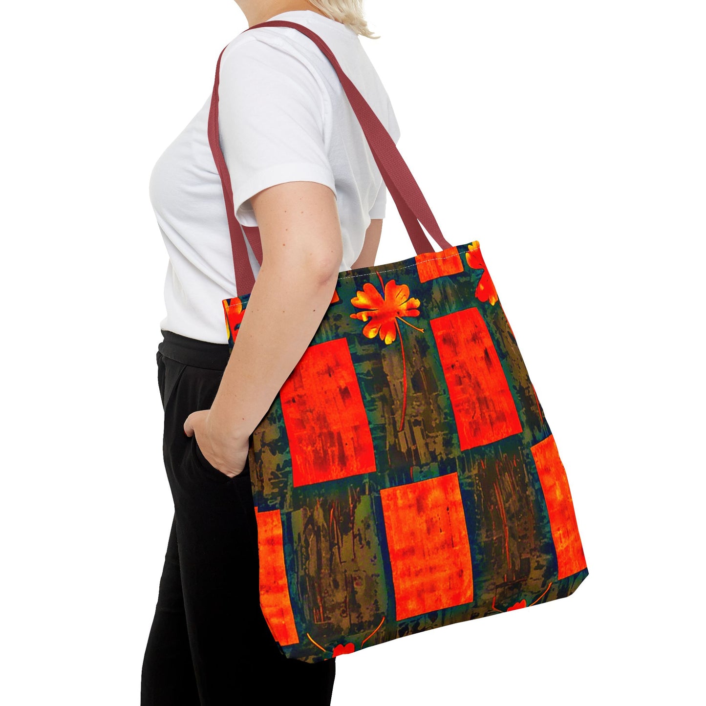 City Flower - Vibrant Floral Tote Bag - Colorful Art for Everyday Use