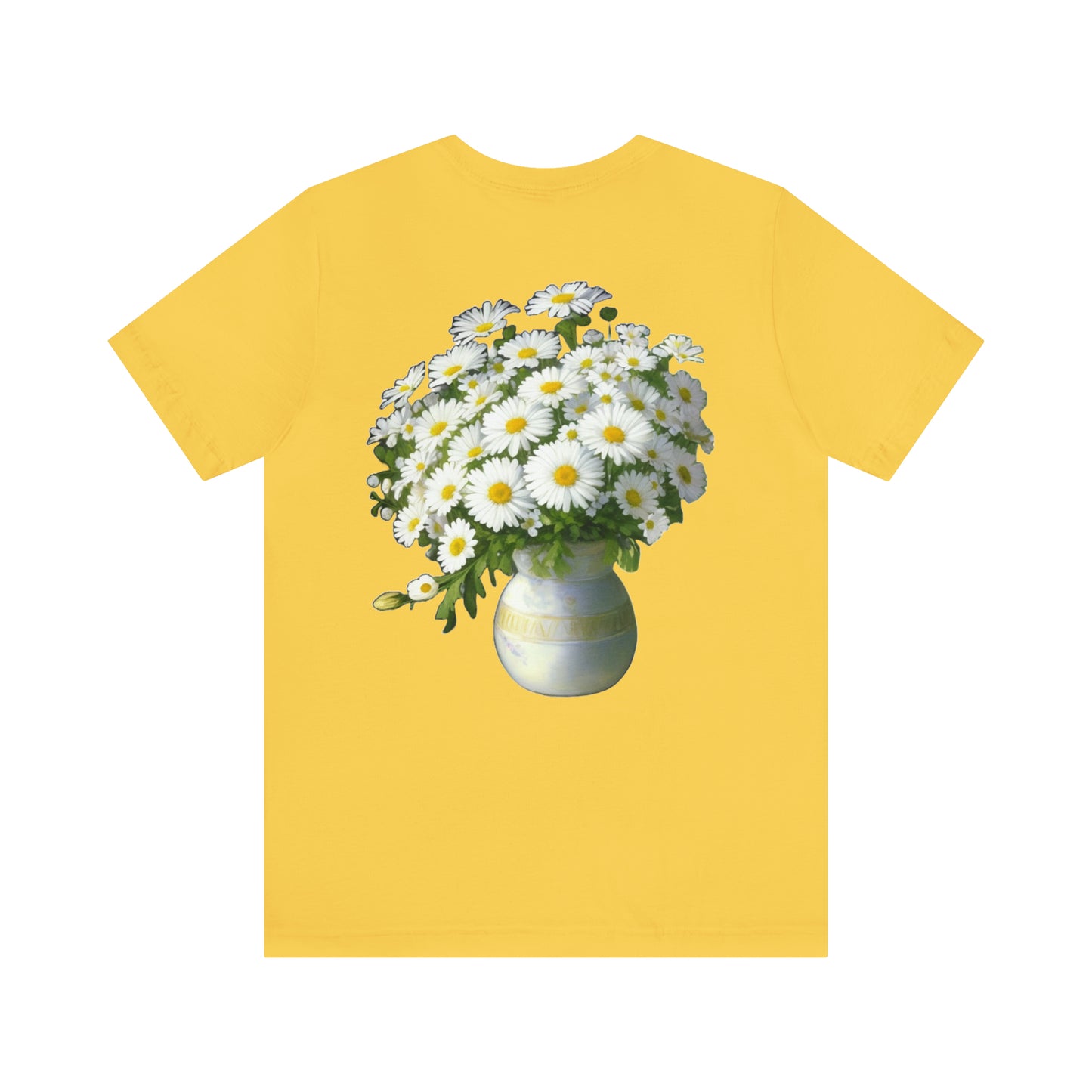 Daisies (back) -- Unisex Jersey Short Sleeve Tee