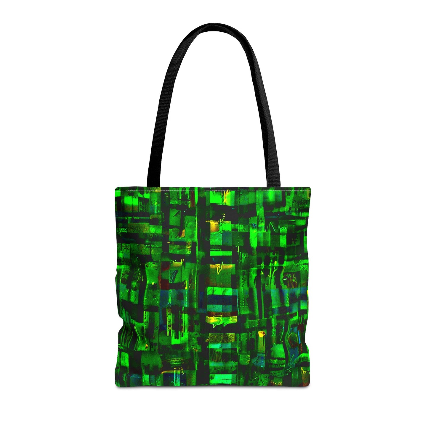 Mother Board - Vibrant Green Abstract Tote Bag - Stylish Eco-Friendly Carryall