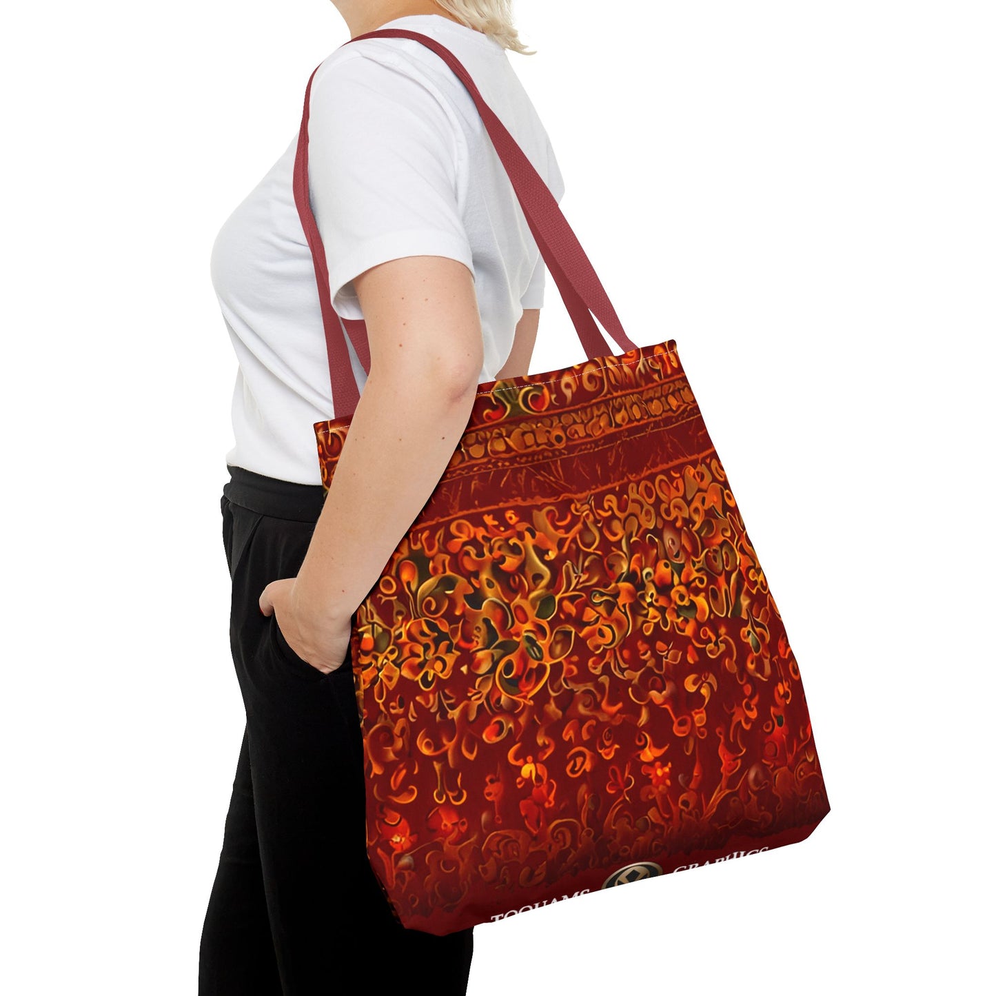 Corlu - Bohemian Floral Tote Bag - Vibrant and Stylish Carryall for Everyday Adventures