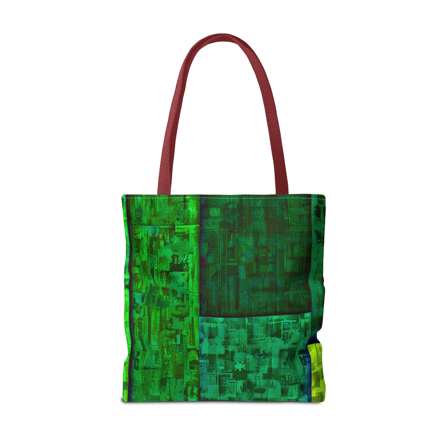 My Block - Eco-Friendly Green Abstract Tote Bag - Stylish Reusable Shopping Bag