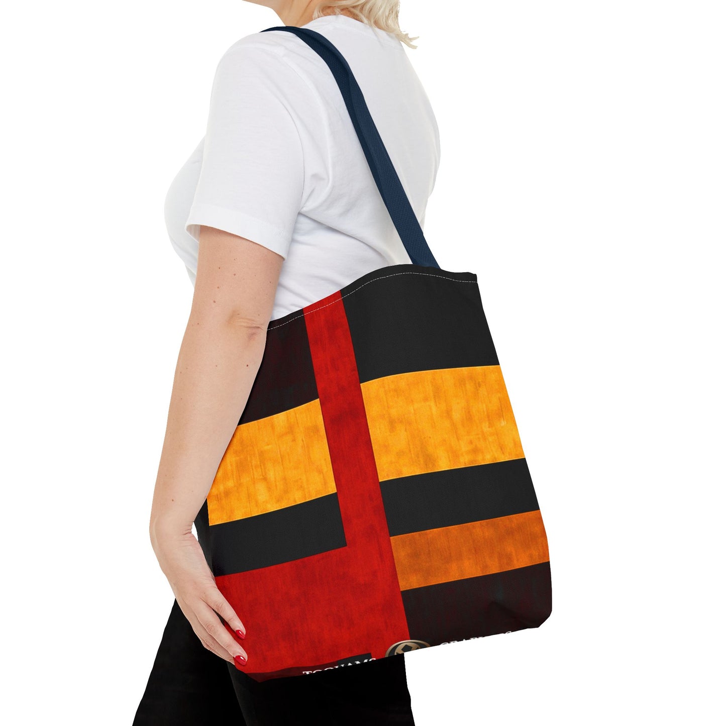 42nd Street - Vibrant Geometric Tote Bag | Stylish Reusable Shopping Bag | Perfect for Everyday Use and Gifts