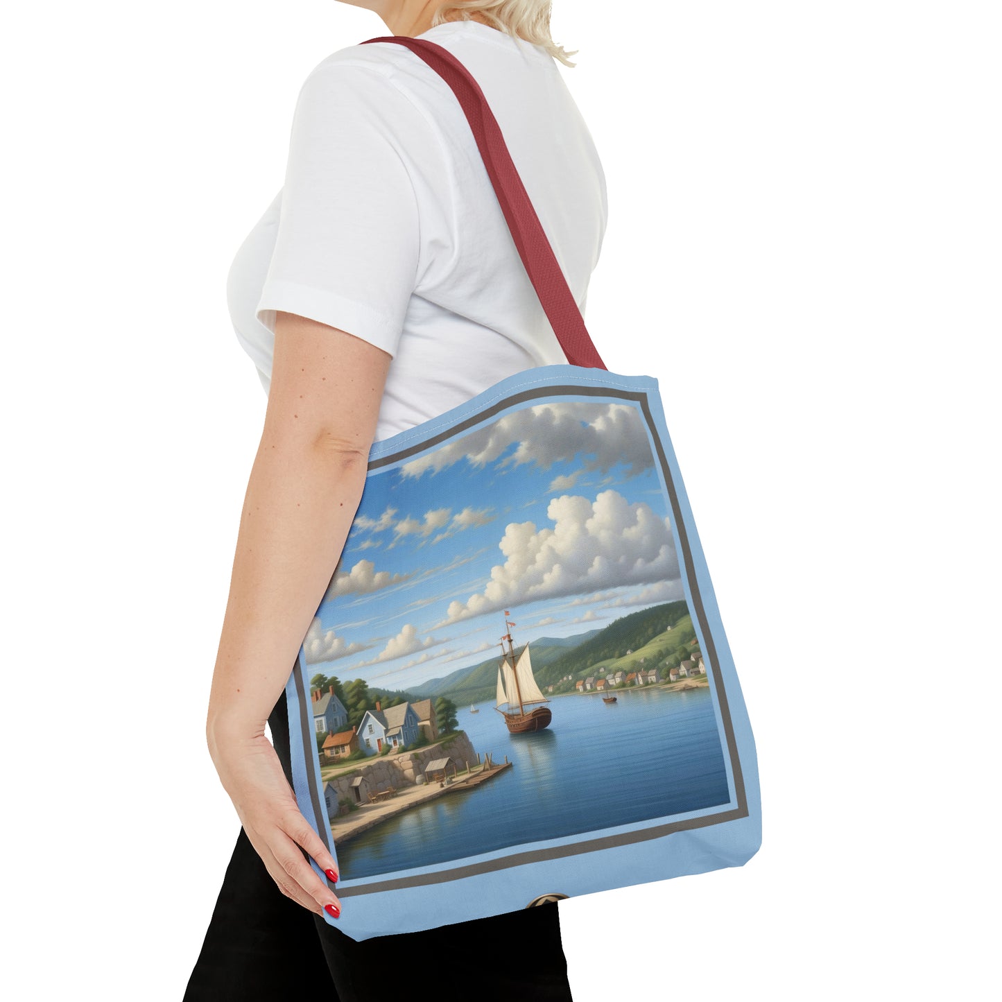 Coastal Village Tote Bag (AOP)