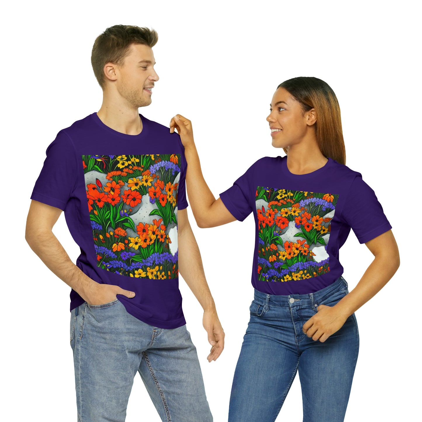 VT Wildflowers #9 -- Unisex Jersey Short Sleeve Tee