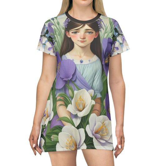 Columbine -- T-Shirt Dress (AOP)