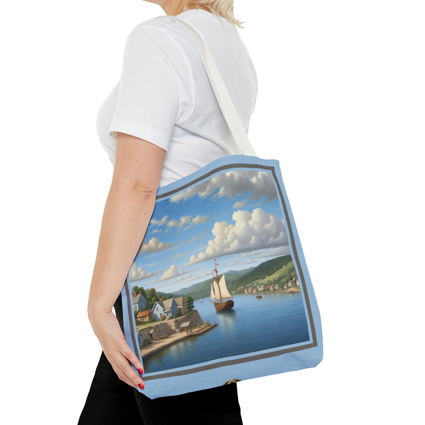 Coastal Village Tote Bag (AOP)