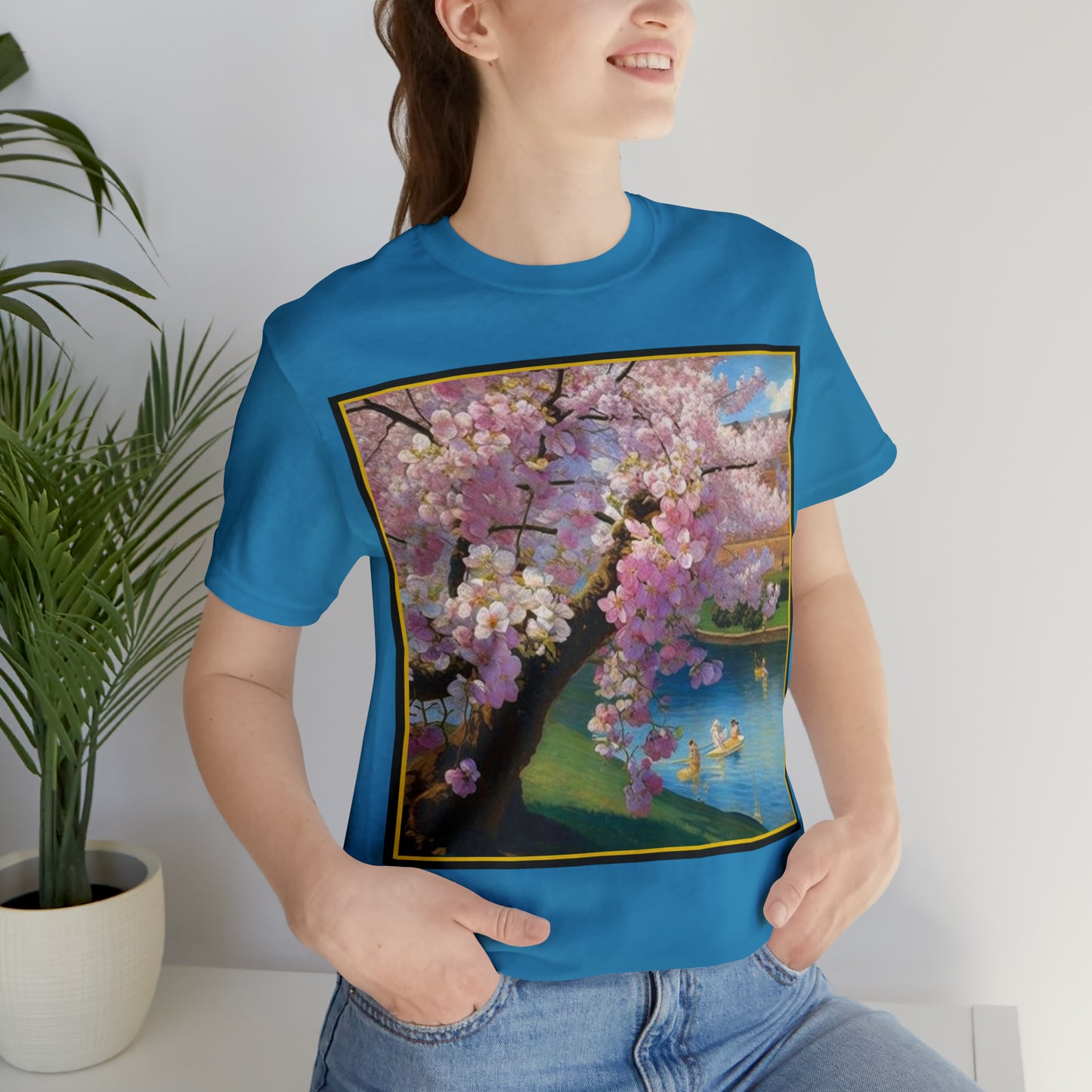 Cherry Blossoms -- Unisex Jersey Short Sleeve Tee