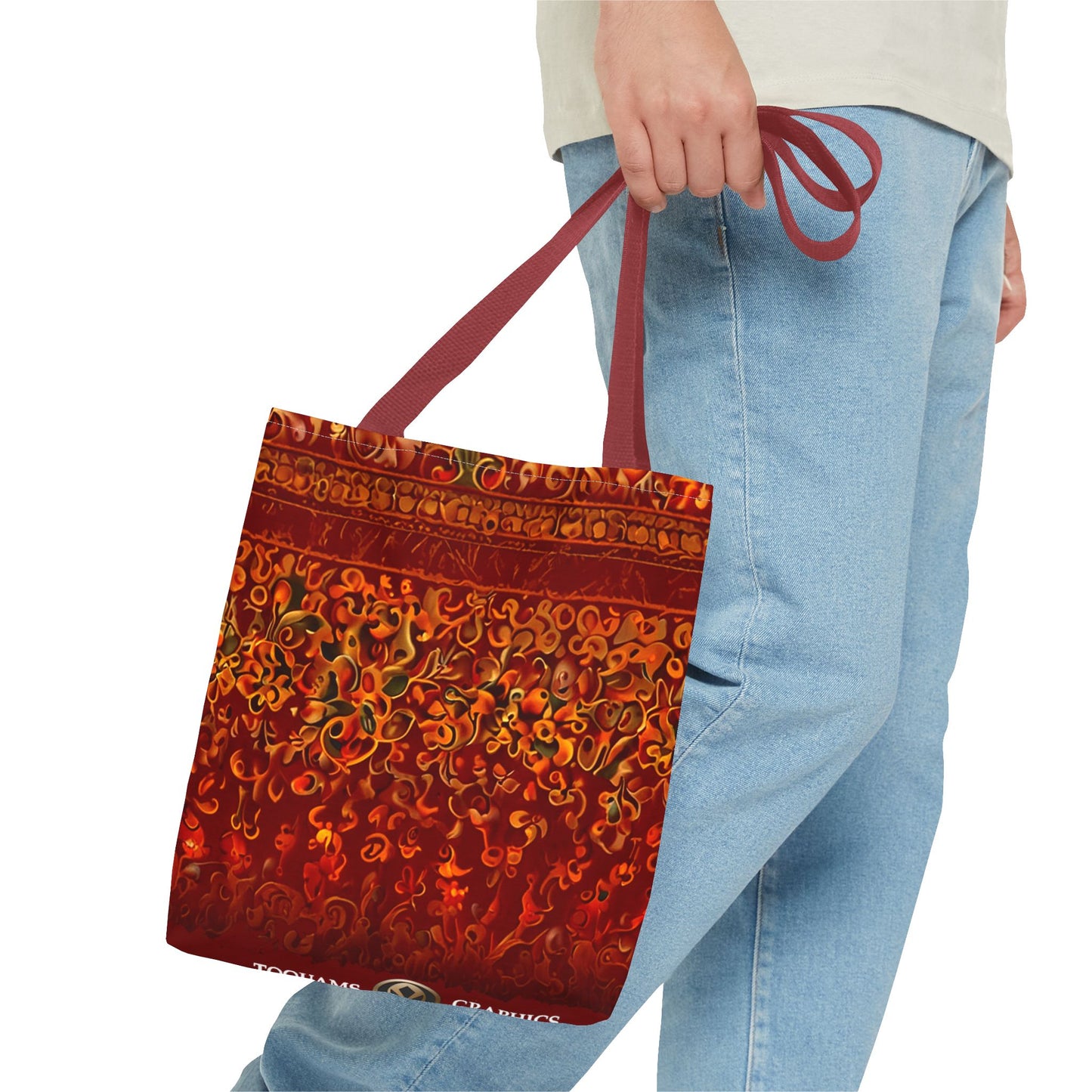 Corlu - Bohemian Floral Tote Bag - Vibrant and Stylish Carryall for Everyday Adventures