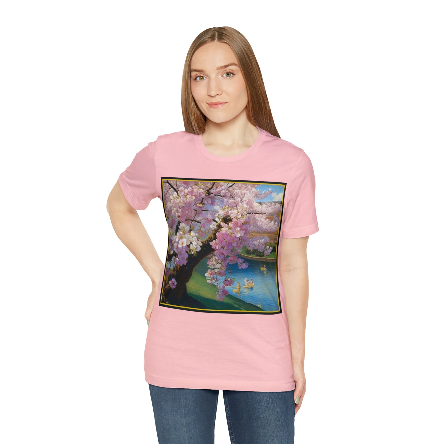 Cherry Blossoms -- Unisex Jersey Short Sleeve Tee