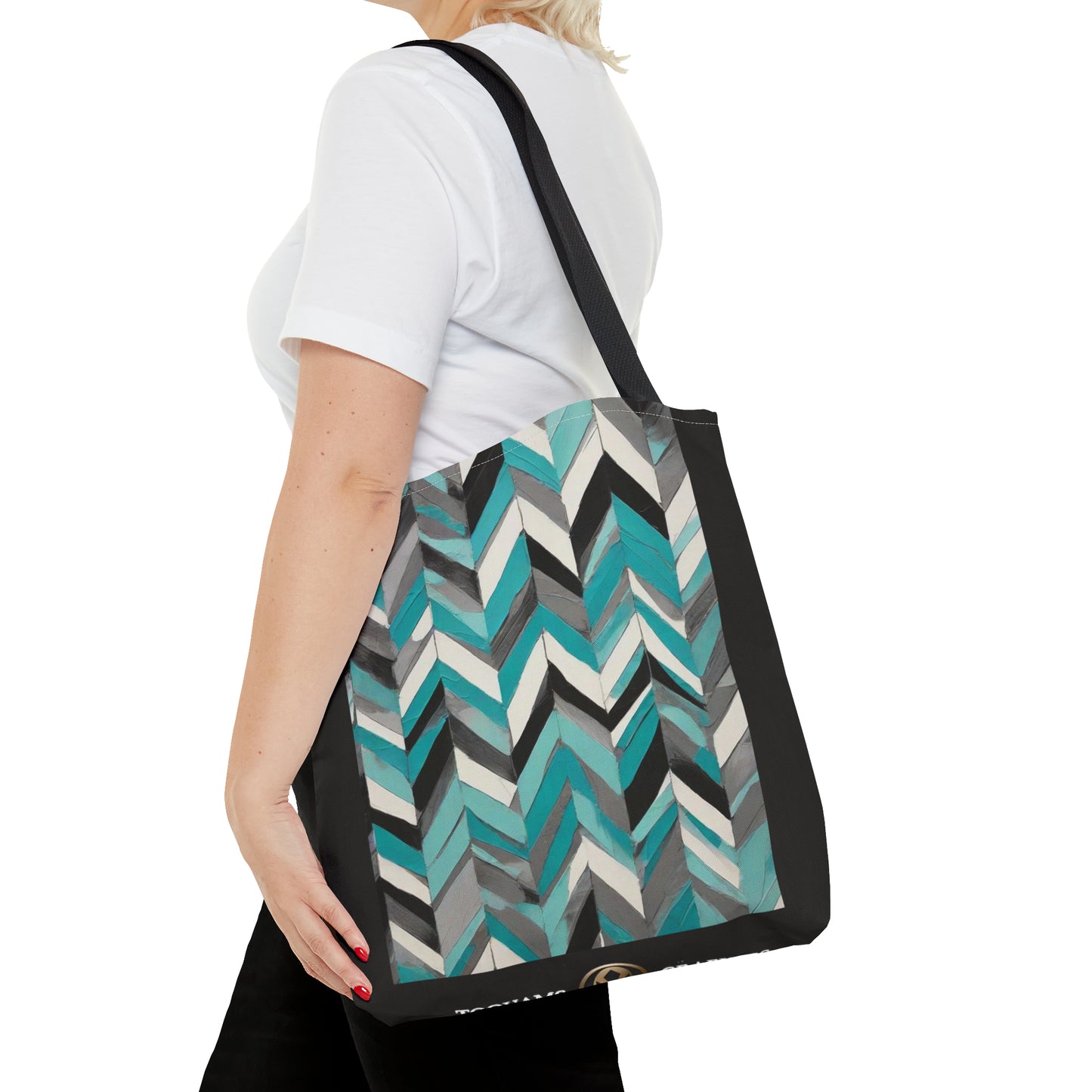 Chevron& Block Tote Bag (AOP)