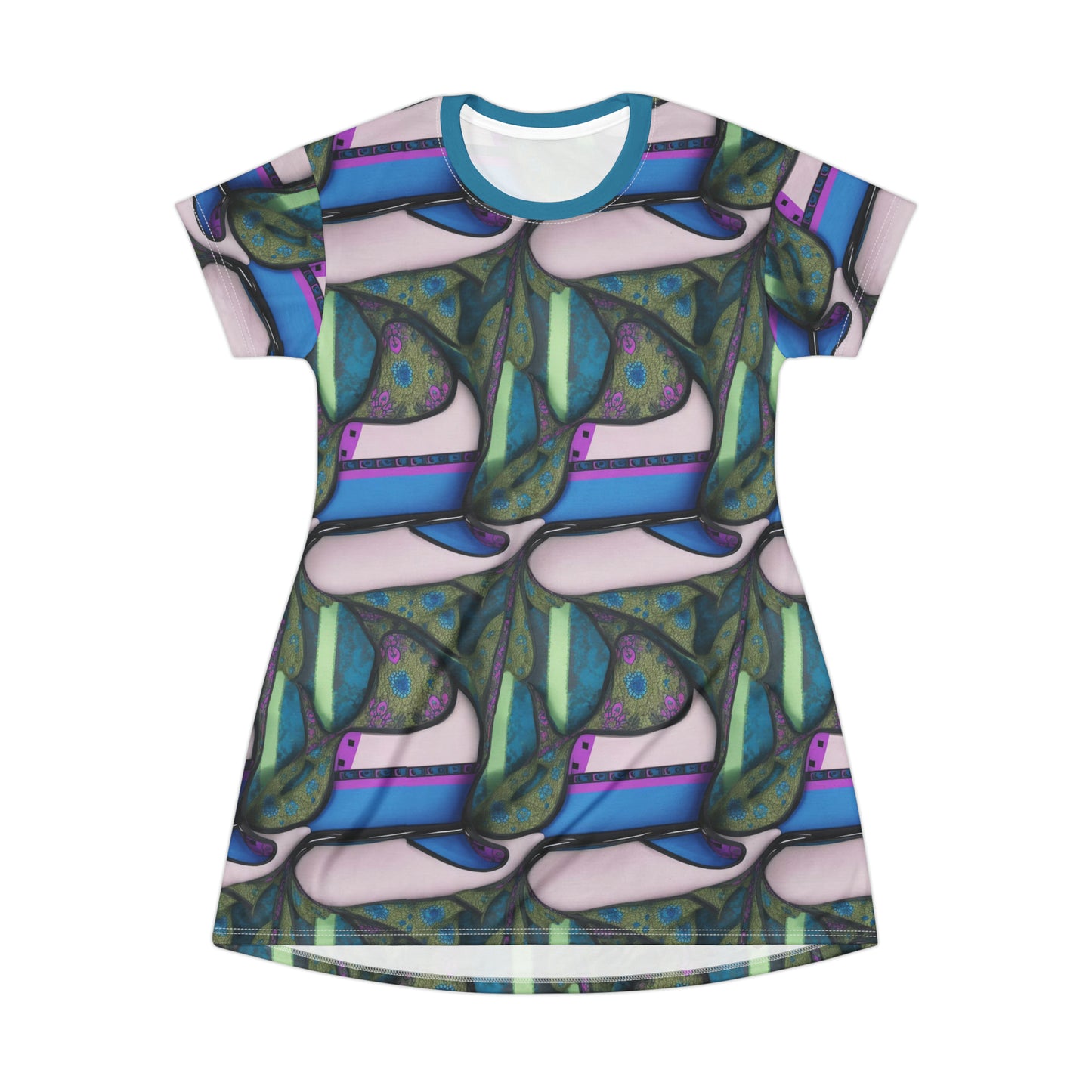 Steppin' Out -- T-Shirt Dress (AOP)