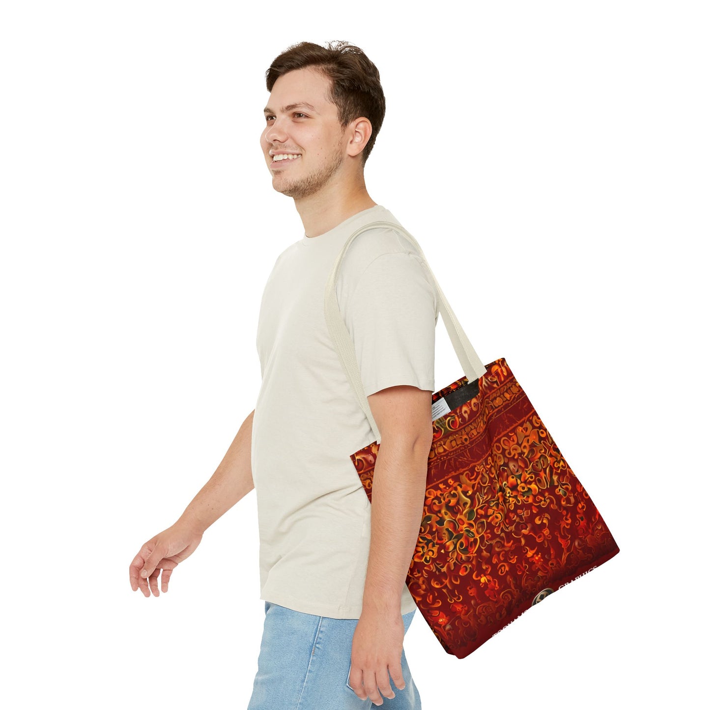 Corlu - Bohemian Floral Tote Bag - Vibrant and Stylish Carryall for Everyday Adventures