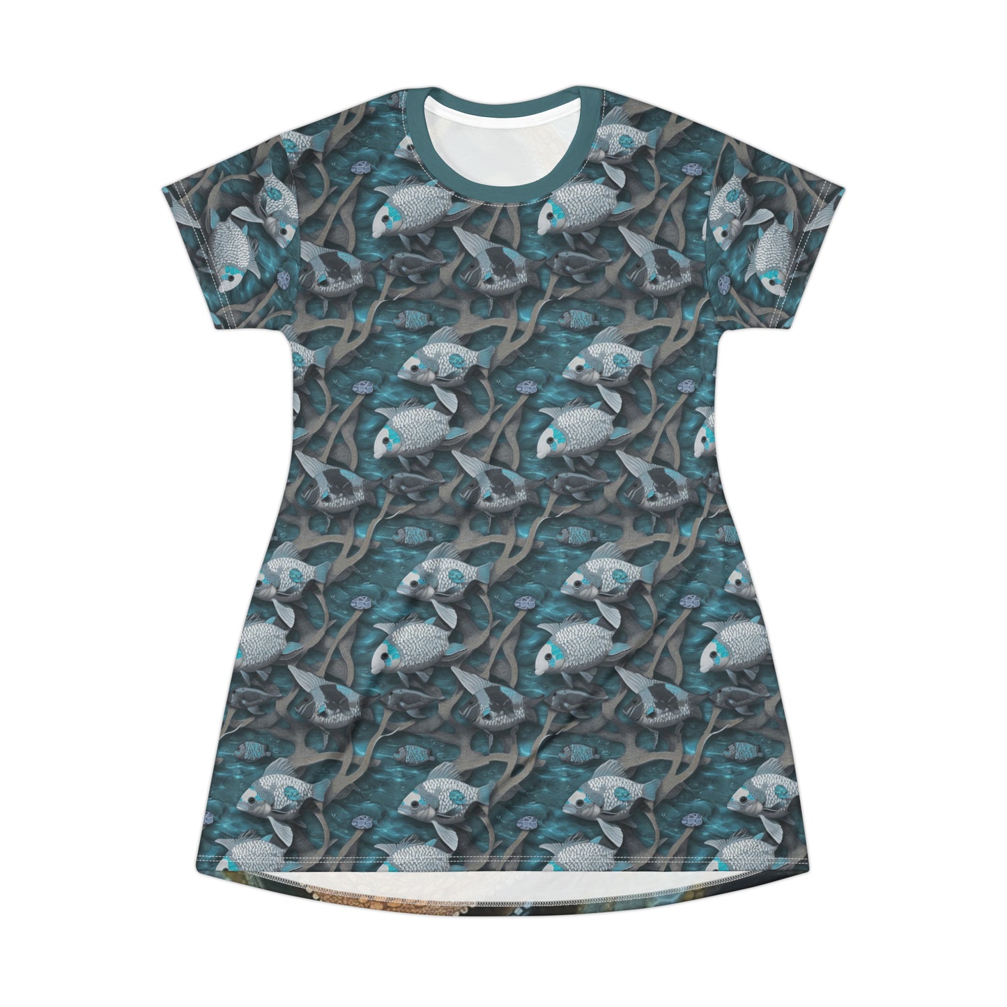 Sea Life -- T-Shirt Dress (AOP)