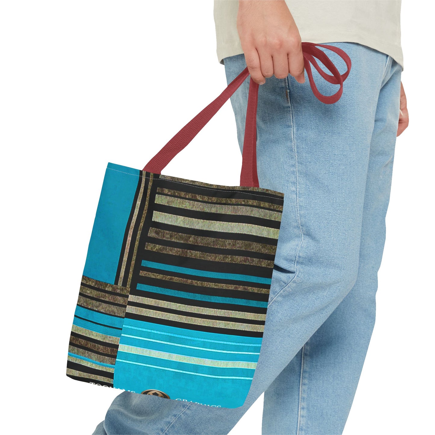 Madison Ave - Stylish Striped Tote Bag - Perfect for Work, Casual Outings & Everyday Use