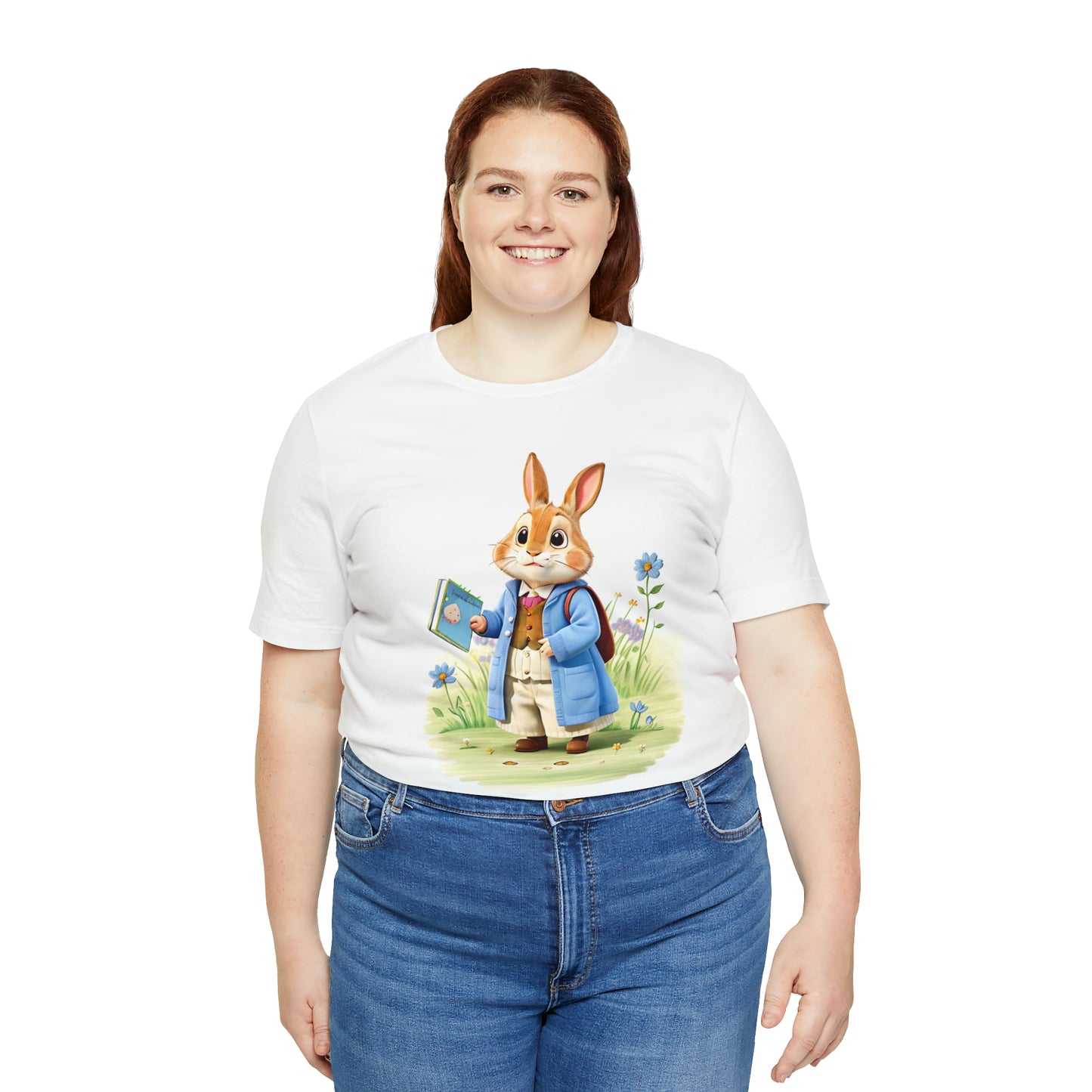 Rabbit Blue 10 -- Unisex Jersey Short Sleeve Tee