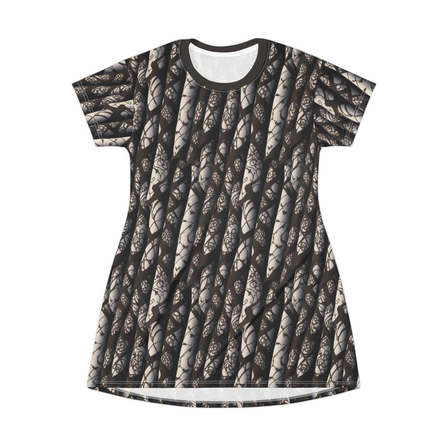 Chocolate & Vanilla -- T-Shirt Dress (AOP)