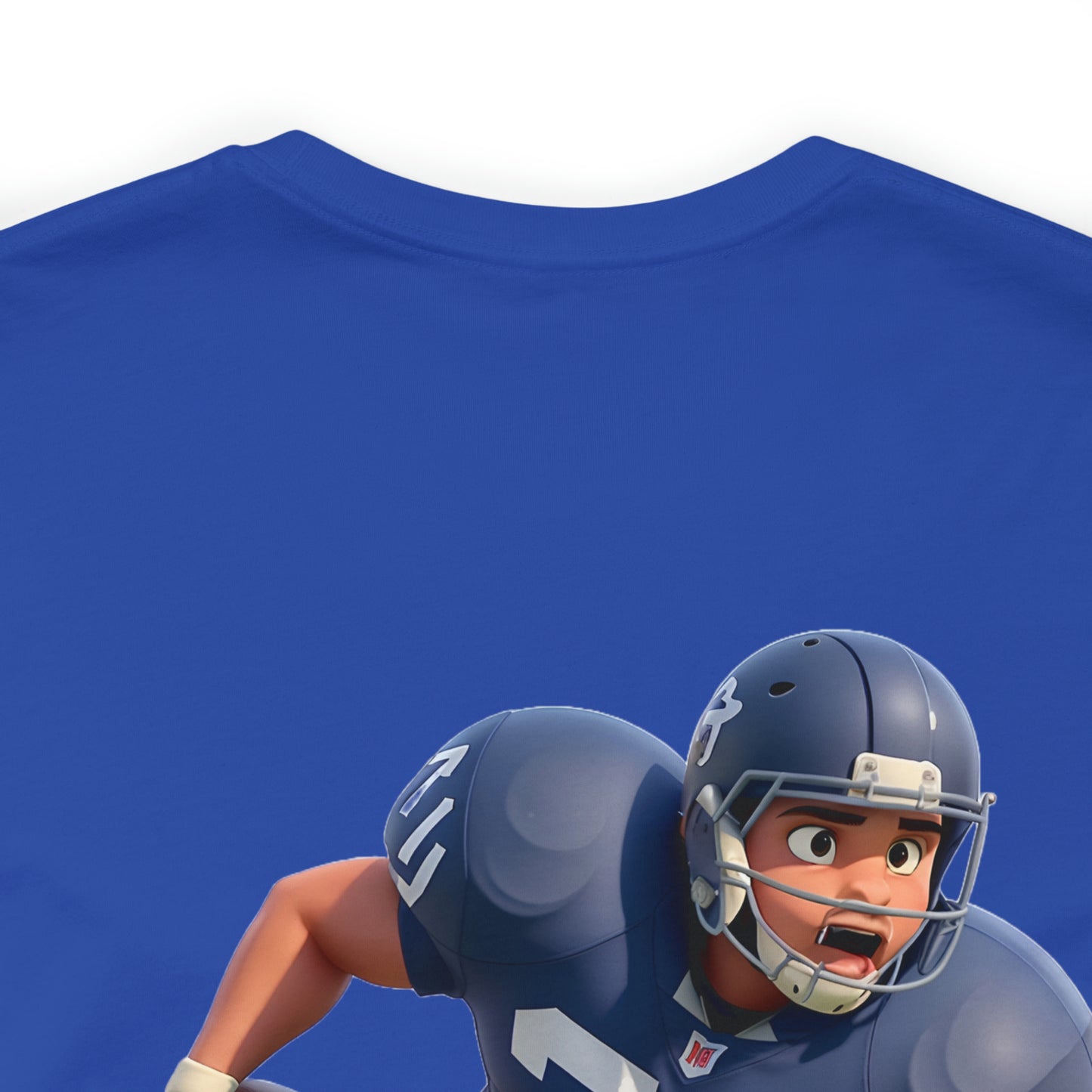 Football (Back) -- Unisex Jersey Short Sleeve Tee