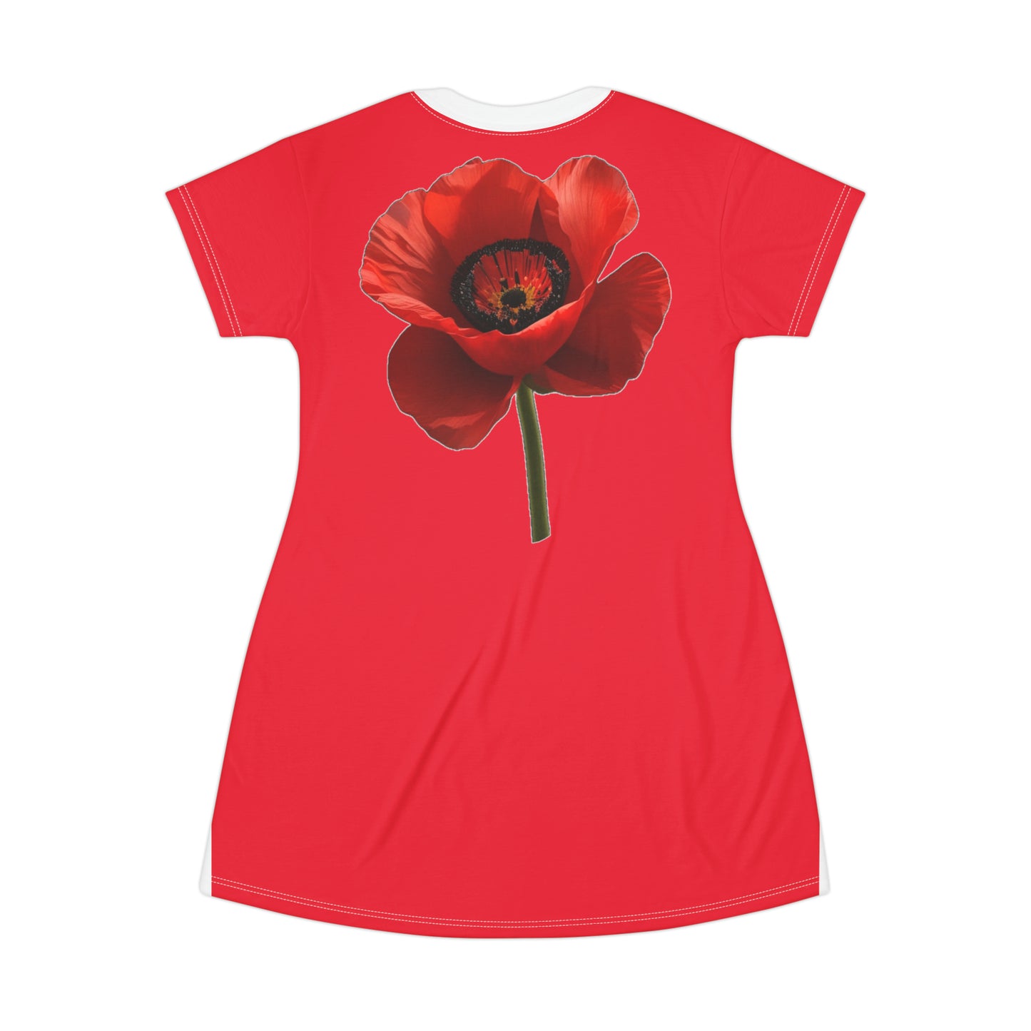 Poppy Princess -- T-Shirt Dress (AOP)