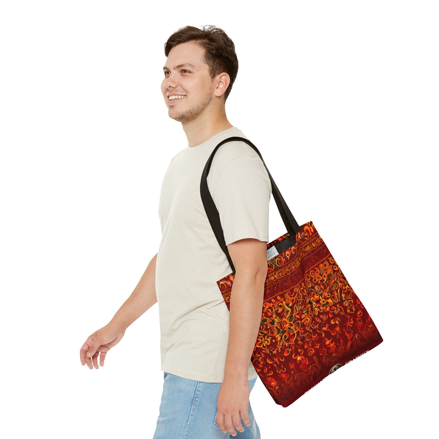 Corlu - Bohemian Floral Tote Bag - Vibrant and Stylish Carryall for Everyday Adventures