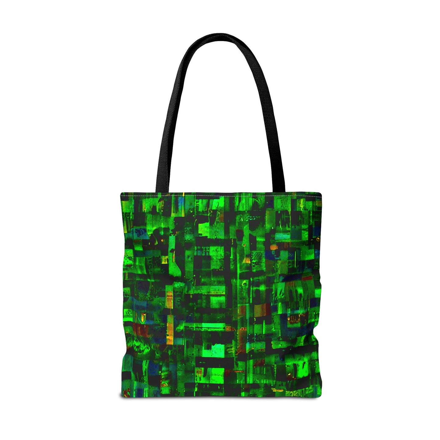 Mother Board - Vibrant Green Abstract Tote Bag - Stylish Eco-Friendly Carryall