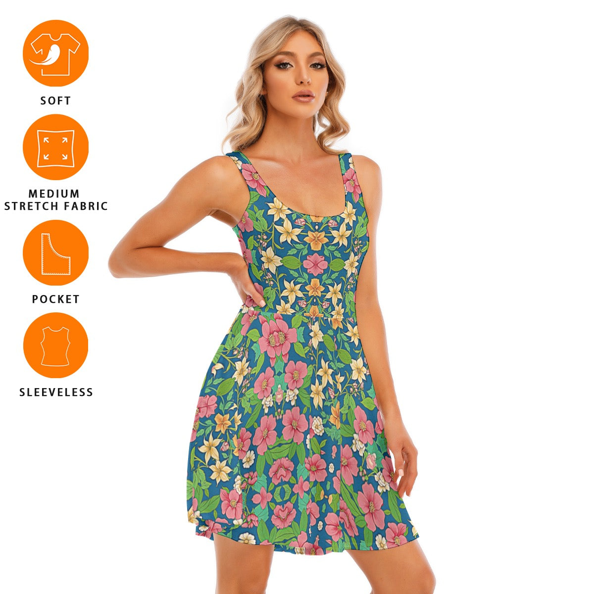 Wild Flowers Too -- Women's Tank Vest Dress