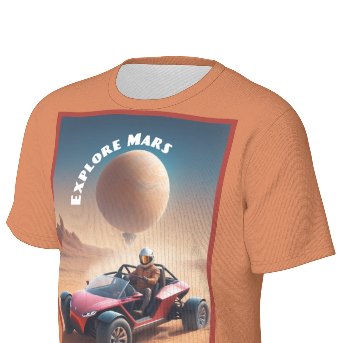 Explore Mars -- Men's O-Neck T-Shirt | 190GSM Cotton