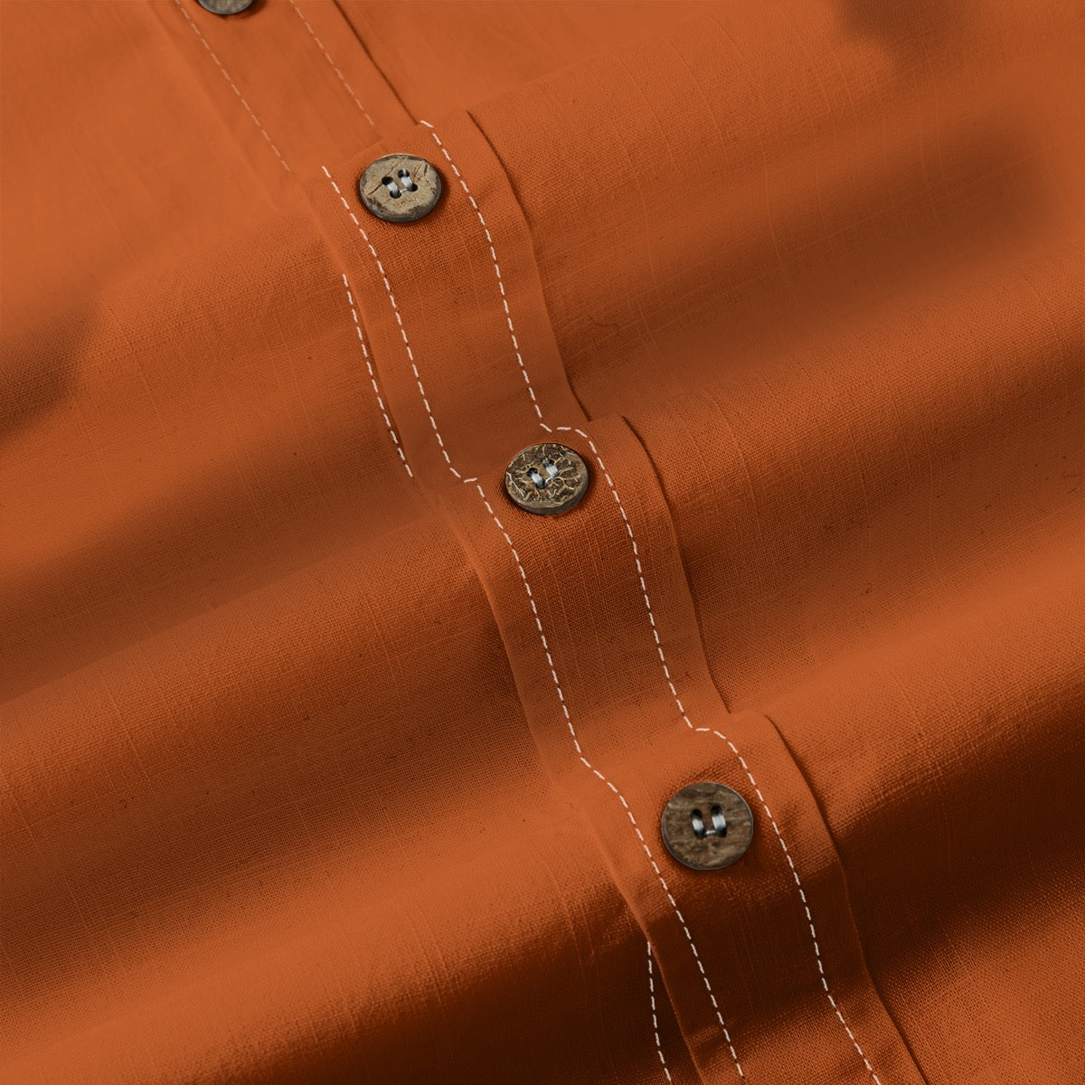 Mahogany -- Men's 100% Cotton LS Shirt