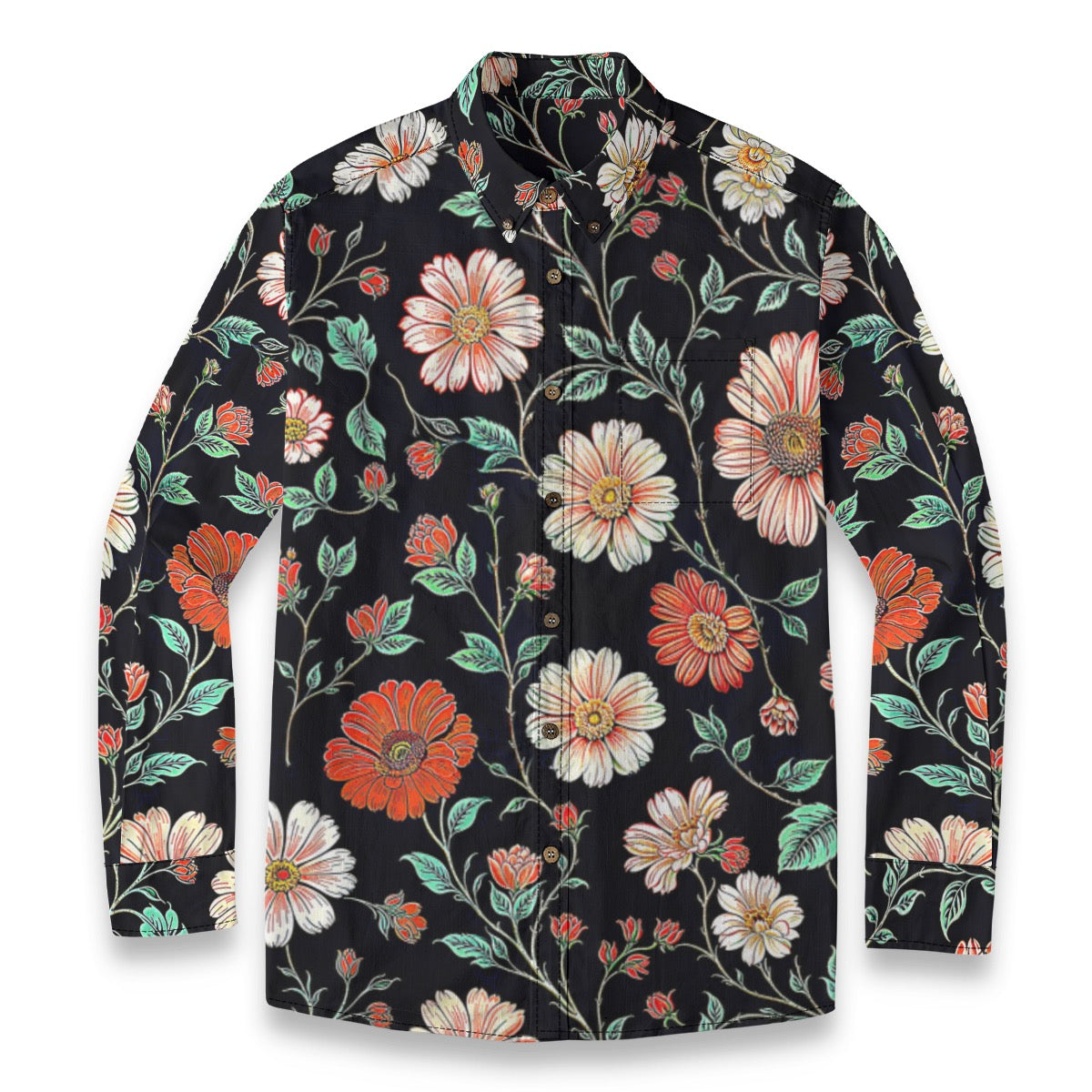 Night Path -- Men's 100% Cotton LS Shirt
