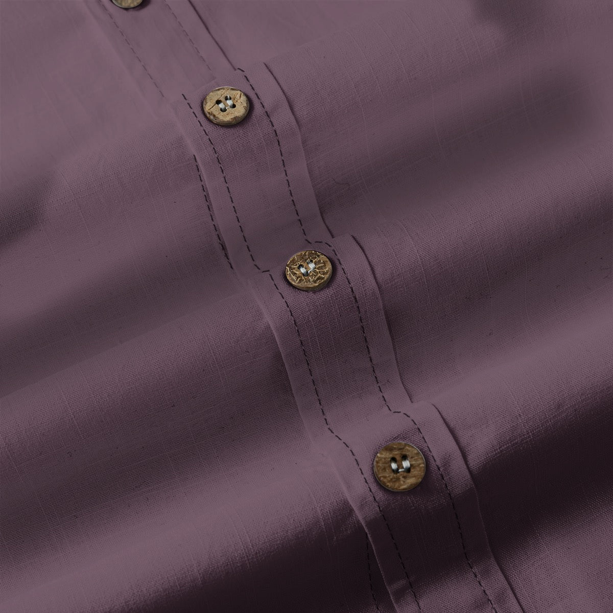 Eggplant -- Men's 100% Cotton LS Shirt