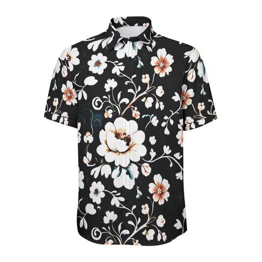 Night Bloom -- Unisex Collared Shirt